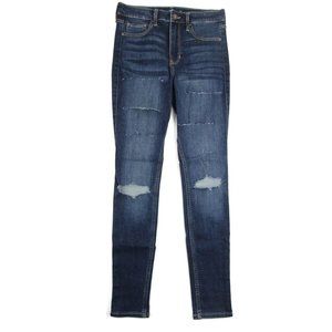 Hollister Womens Skinny Jeans Dark Wash High Rise Size 3R